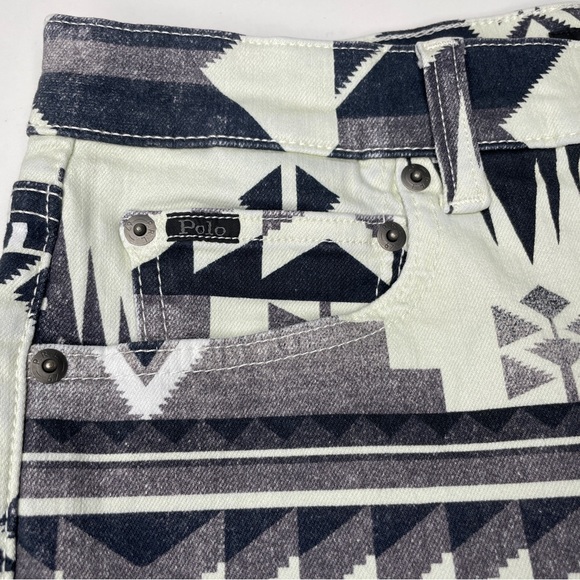 Polo Ralph Lauren Tompkins Skinny Aztec Navajo Print Jeans 31 - Picture 5 of 12